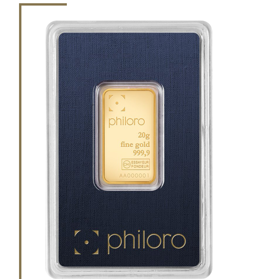 philoro product 20g gold bar