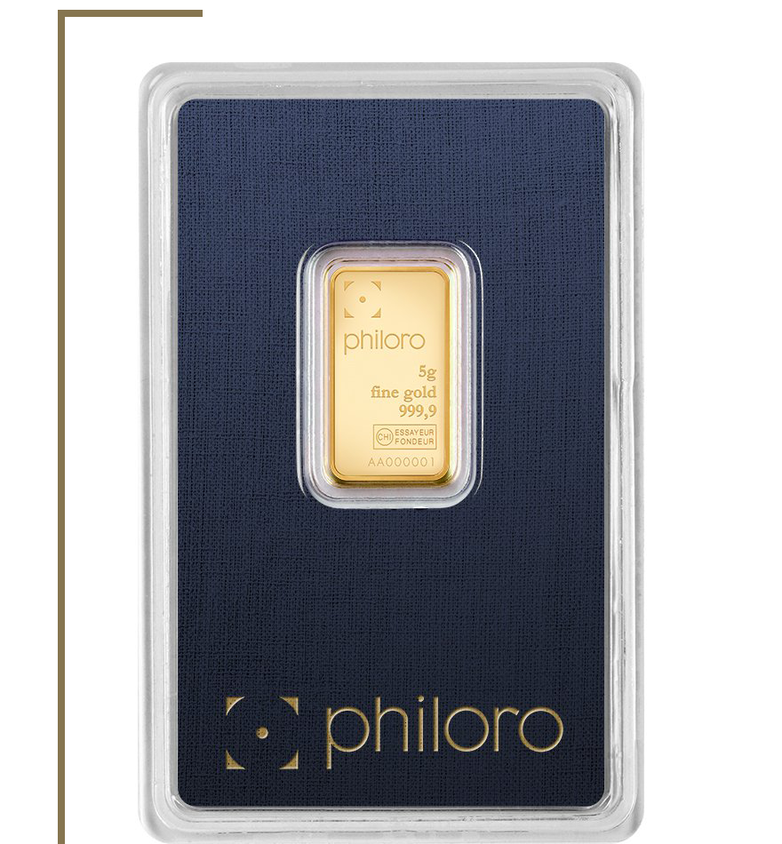 philoro product 5g gold bar