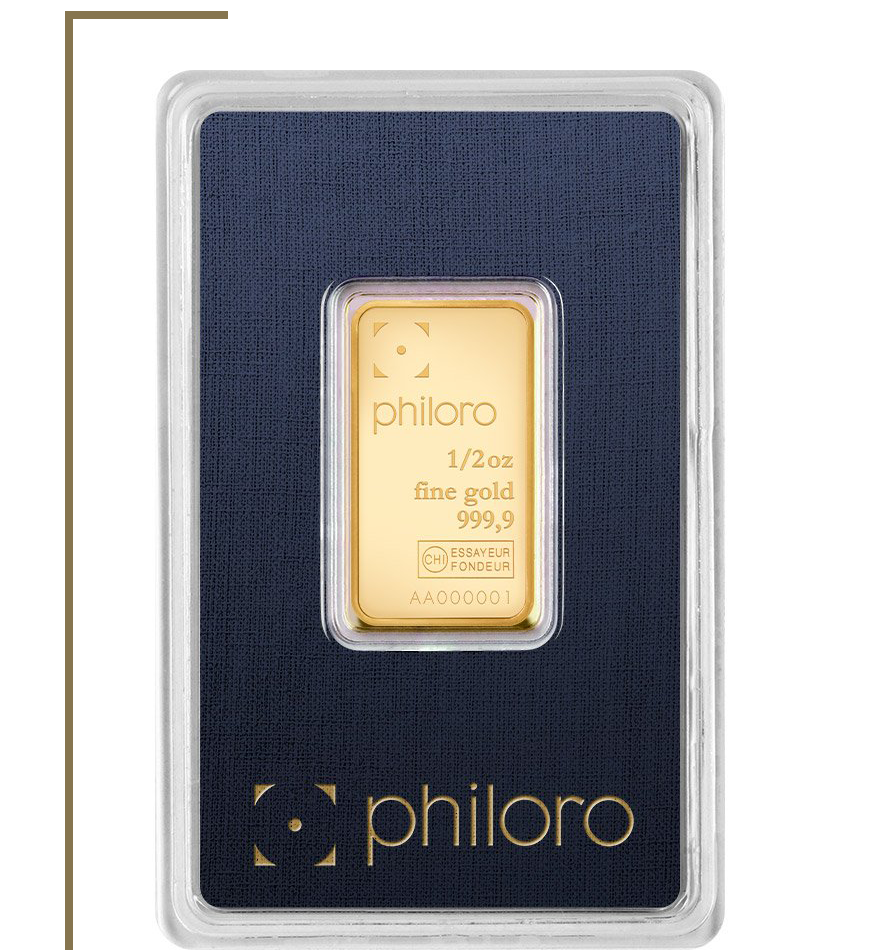 philoro product 1/2oz gold bar